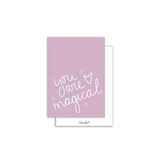 Positieve quote kaart | you are magical