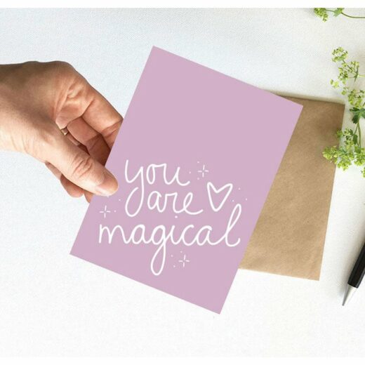 Positieve quote kaart | you are magical